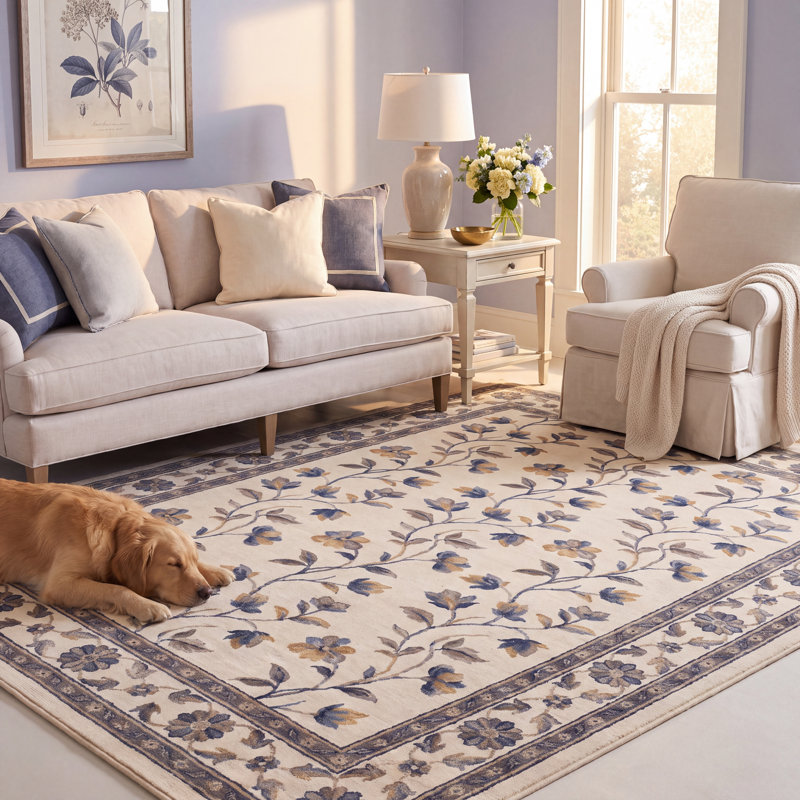 Tapis Cloudbreak Floral Or Gris Beige Antidérapant à poils courts pour intérieur et extérieur, adapté aux animaux domestiques, idéal pour le salon, la chambre, la salle à manger, l'entrée, le couloir, le bureau, motif floral intégral, crème, ocre, taupe, cuisine, résistant au passage, facile à nettoyer, imprimé, bords doux et lavable.
