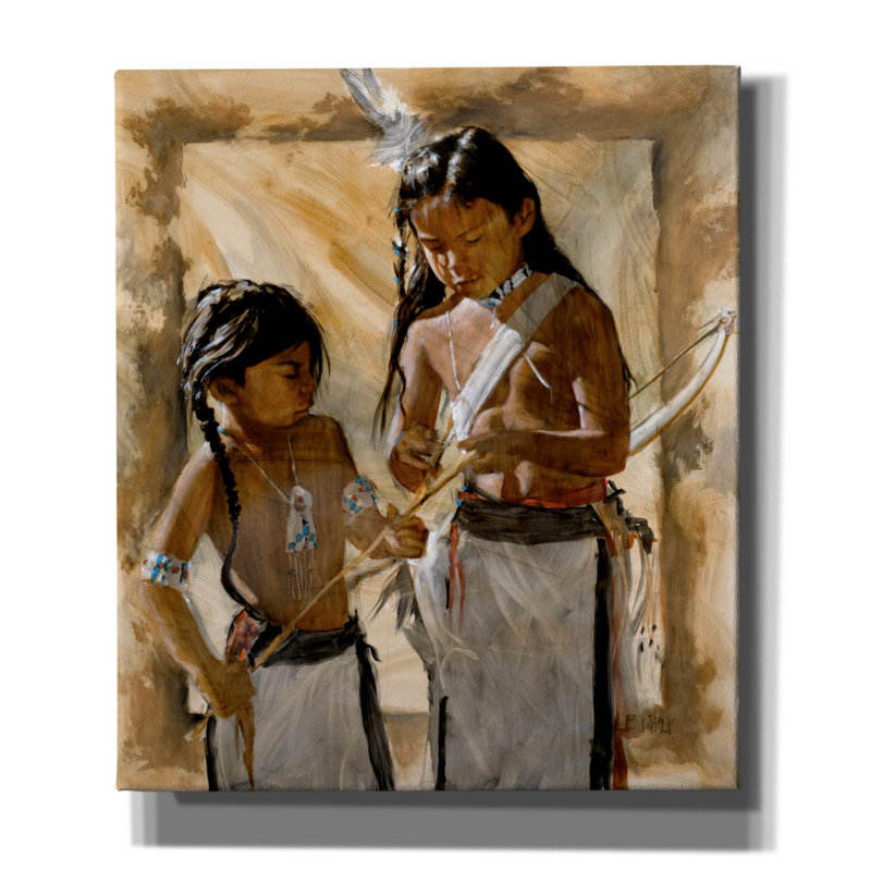 «Tallant Little Brothers On Canvas» par J.E. Knauf, reproduction, H 30 po x l 26 po x P 1,5 po