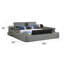 Lit multifonctionnel intelligent Ziora avec masseur, haut-parleurs Bluetooth et lampes de lecture-1170430505-1170430676