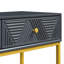 Console étroite avec deux tiroirs