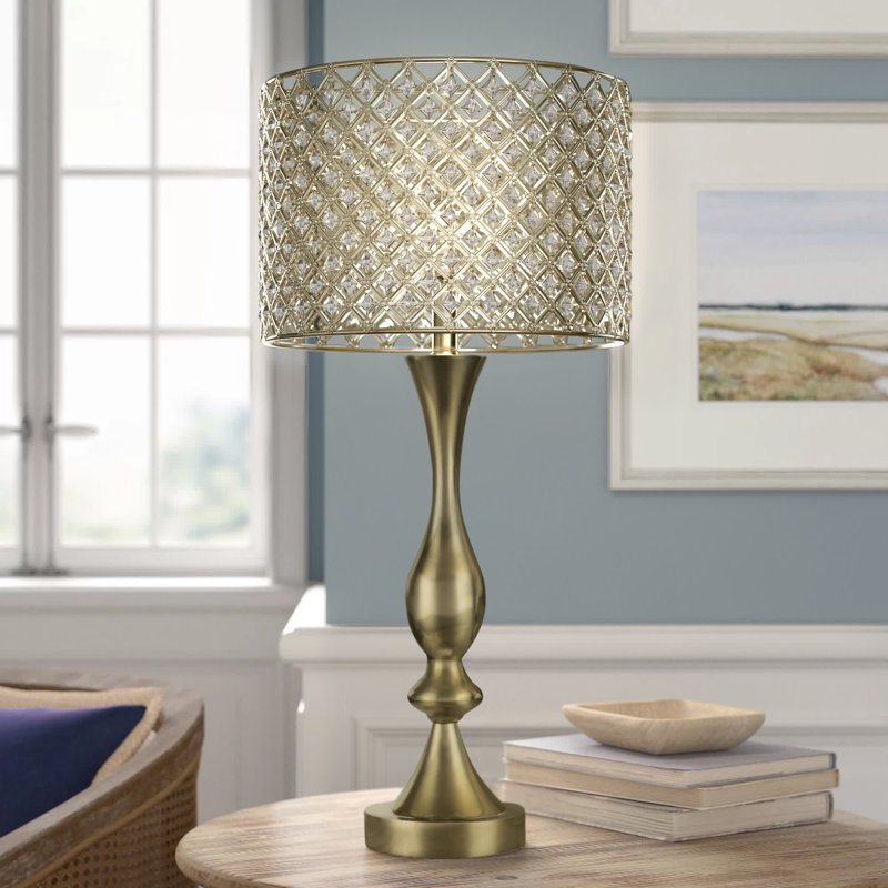 Bromwich Metal Table Lamp, Gold Plate