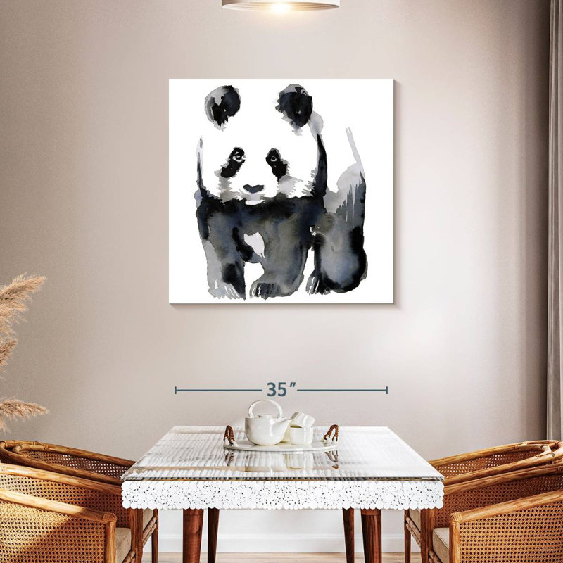 Brampt Panda Illustration, 36" H x 36" W