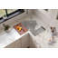 Ruvati Renato Corner Workstation Stainless Steel Undermount Kitchen Sink - RVH8410ST