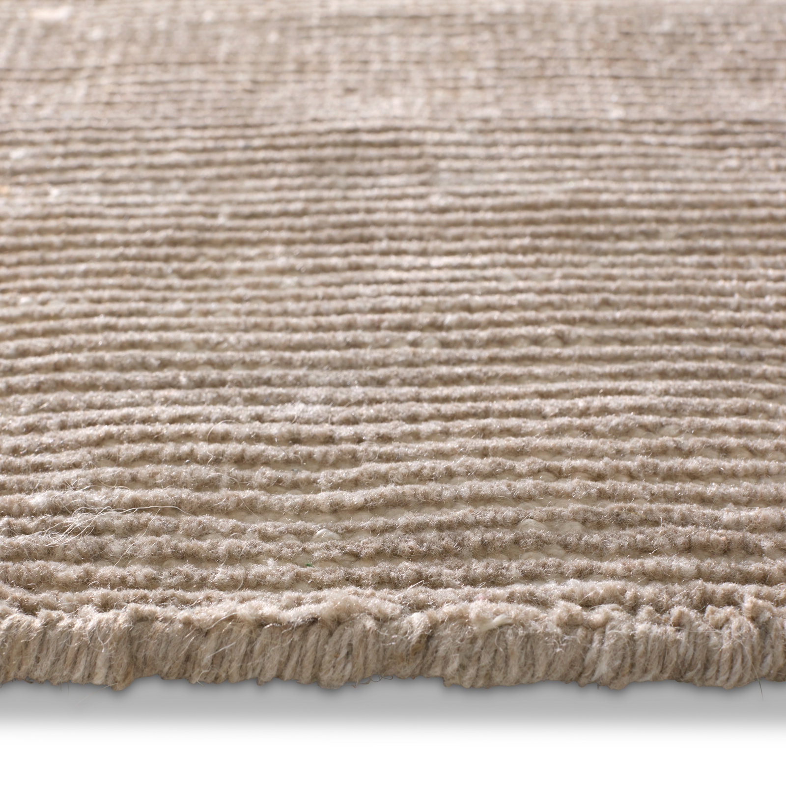 Brynn Handmade Recycled P.E.T Light Taupe Indoor/Outdoor Rug, Rectangle 6' x 9'