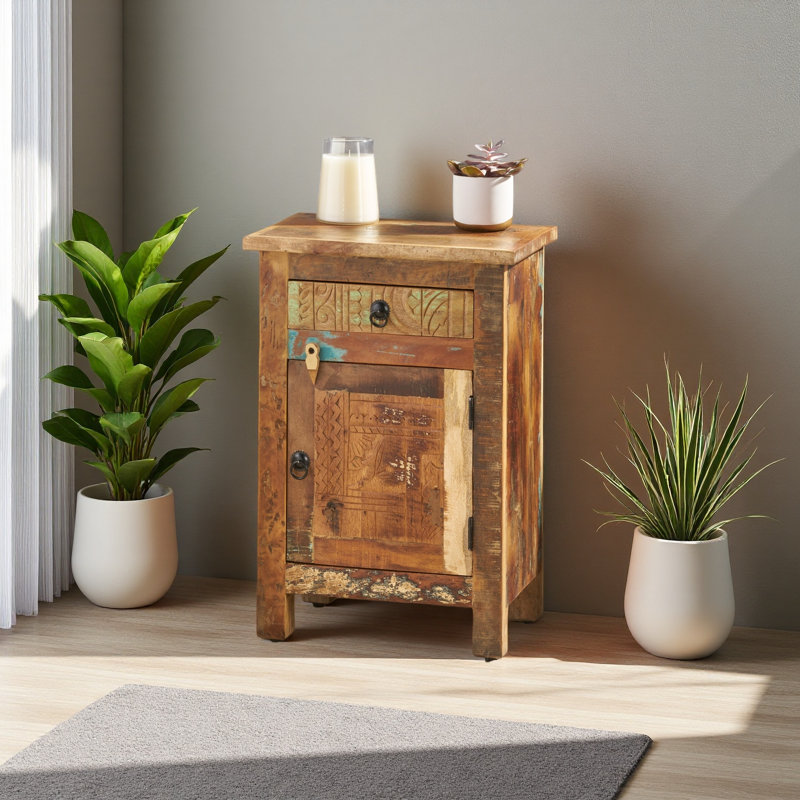 CARVED SIDE TABLE