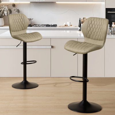 Tyrel Swivel Adjustable Height Bar Stool