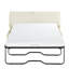 Lit escamotable pliant avec matelas en mousse, blanc pour un matelas dense convertible à sensation de luxe Une nuit de repos-1967399616