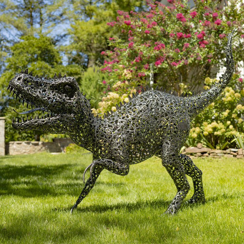 Jasean Dinosaurs Metal Garden Statue