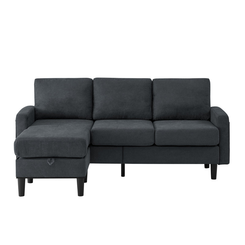 Canapé modulaire rembourré Modern, Gris foncé
