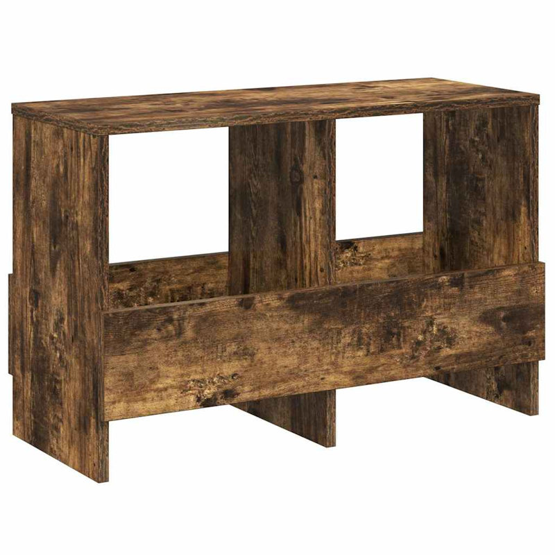 Wood Free Standing Magazine Rack, Brown