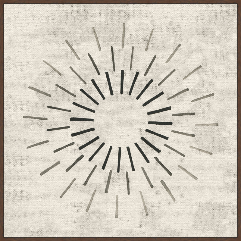 Wonderful Rays by Marmont Hill - Floater Frame Painting on Canvas, 30cm H x 30cm W x 4cm D