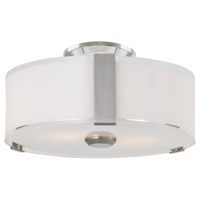 Deja Glass Semi Flush Mount