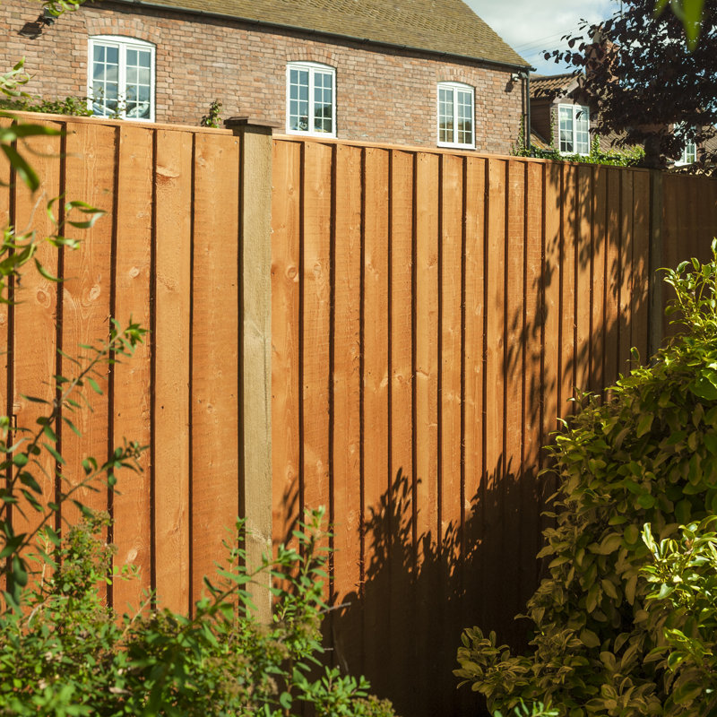 Rowlinson Fence Post 3" (75x75mm), Light Brown, 7.5cm W x 240cm H x 7.5cm D