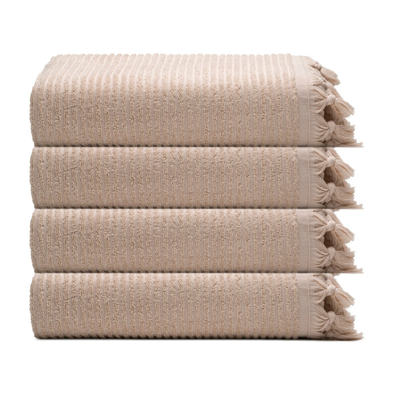 Ensemble de serviettes essuie-mains en coton turc, Sand