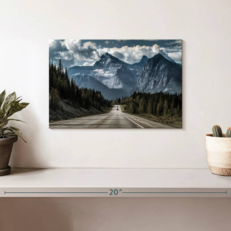 Mehar Banff Highway Mountain Scene, 8" H x 12" W