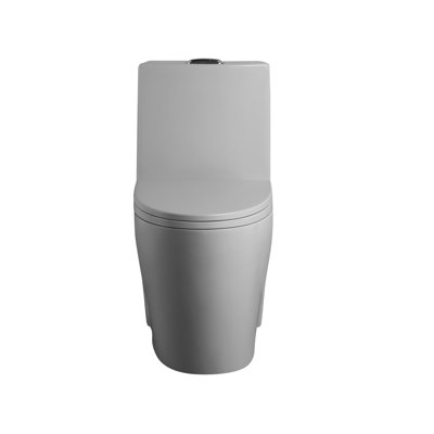One Toilet With Dual Flush 001. 1.1/1.6 , Soft Close Seat. Water, Elongated Bowl. Height, Grey Ceramic Bathroom Regularization 001 Toilet. Flush, Height. For Systematization