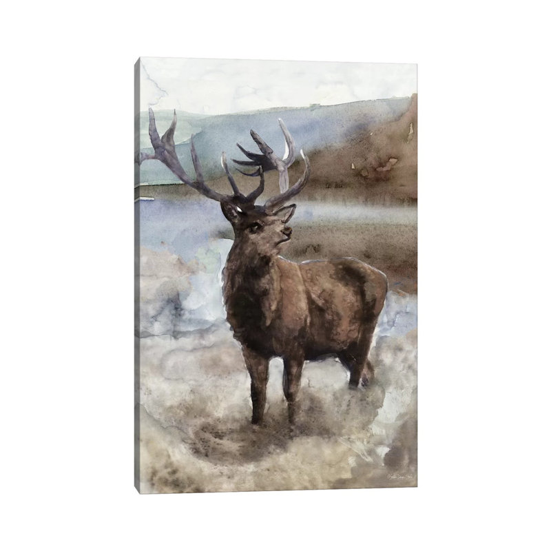 Grand Elk II by Stellar Design Studio - Gallery-Wrapped Canvas Giclée on Canvas, Canvas, 20.32 cm H x 30.48 cm W