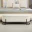 Banc de rangement rembourré en tissu pour chambre à coucher-843002029