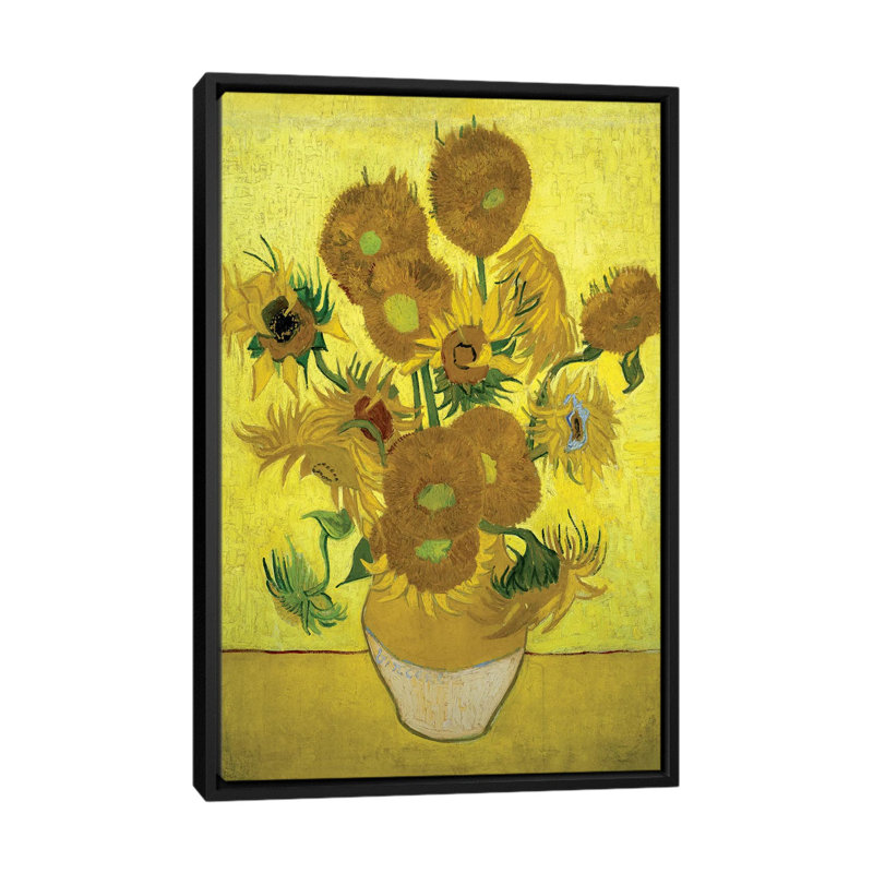 "fleurs (répétition de la quatrième version), 1889" par vincent van gogh, reproduction sur toile, H 8 po x l 26 po x P 18 po