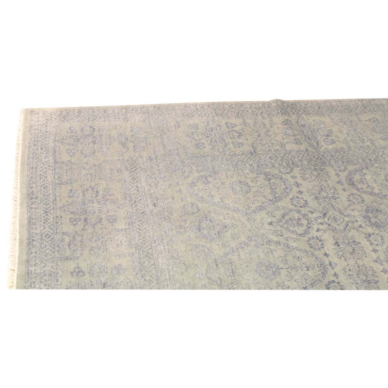 Wool Area Rug in Silver