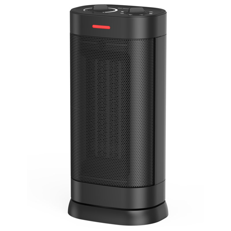 1500W Space Heater for Indoor Use, 2S Fast Heating PTC Ceramic Heater with Adjustable Thermostat, ECO Mode, 1-24H Timer, Safety Protection, 60° Oscillating, Portable Electric Heater for Office Home