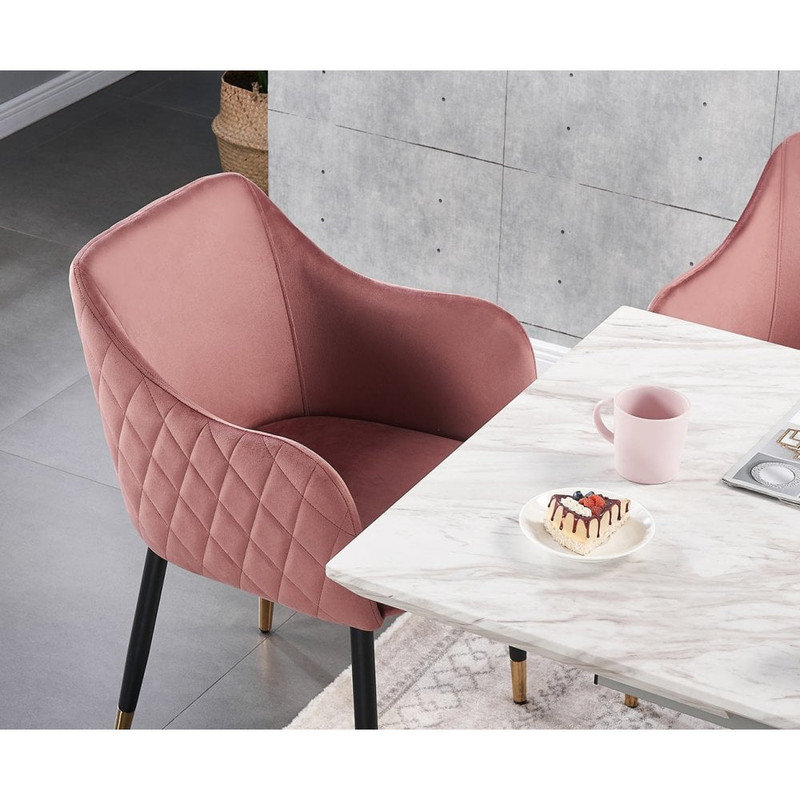 Wallaceton Velvet Armchair, Pink