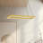 Piazza 1 - Light Brushed Gold LED Single Pendant-99057957