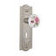 Meadows Plate with Decorative Keyhole and White Rose Porcelain Door Knob-1799557264-1796091650