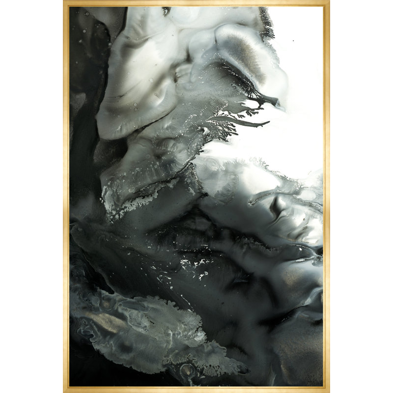 Wave III Painting by Guseul Park, Image Gel Brush, 46.5" H x 31.5" W x 1.5" D