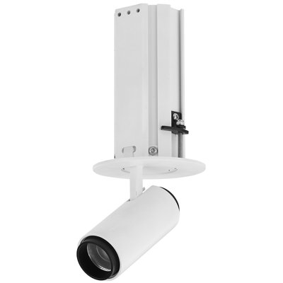 Telescopica 3.75-in Integrated LED ETL Certified Adjustable Recessed Spotlight, Beam Angle 36, White