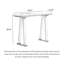 Table d'appoint décorative contemporaine en matériaux mixtes avec plateau en travertin pour l'entrée de la maison-133349156-133349159-133349160