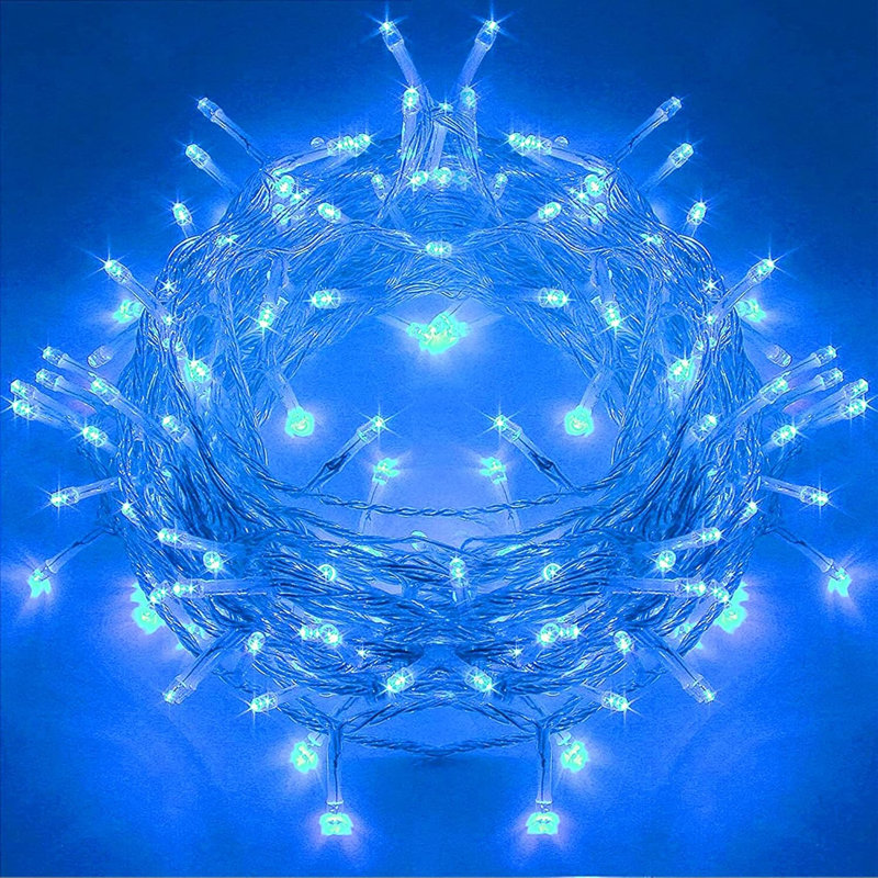  200Ct LED USB String Lights - 66Ft, Blue, Indoor/Outdoor