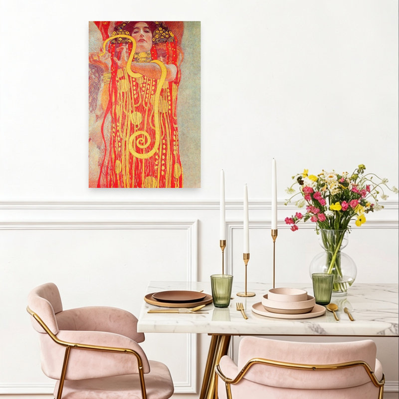 Reproduction d'art mural classique classique Klimt, H 24 po x l 16 po