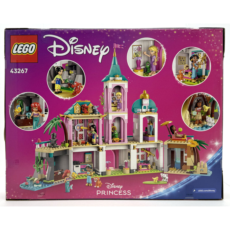 LEGO - 43267 - Château de princesse Disney et jouet de construction d'animaux de compagnie royaux, 787 pièces, pour 6+