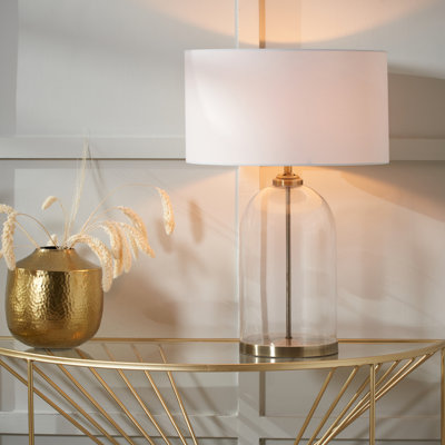 Cloche 60 Gold/Clear and Silver/Clear single with USB and Outlet