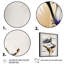 Marguerite blanche sur une peinture beige doré - impression sur toile-190983156-190983157