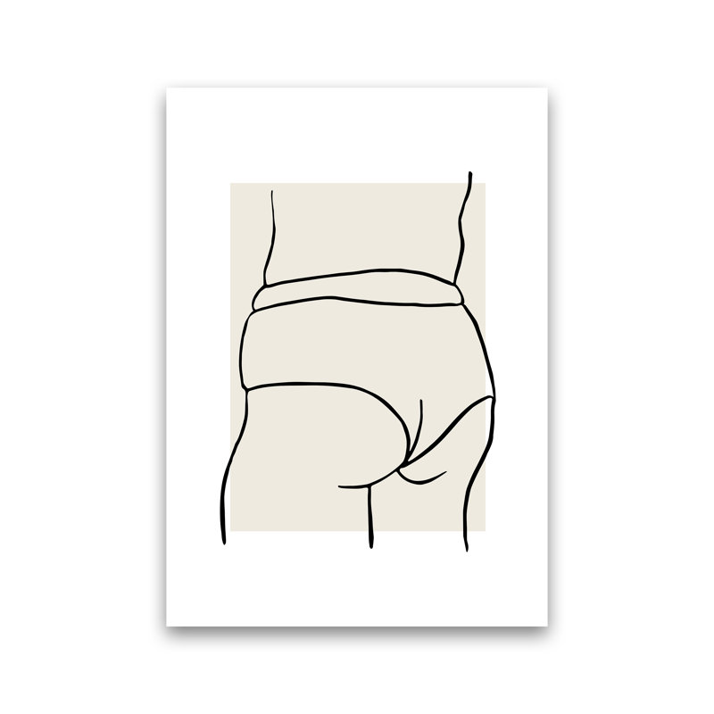 Curvy Female Back 1 by Planeta444 - Print, No Framed, 42cm H x 30cm W x 1cm D