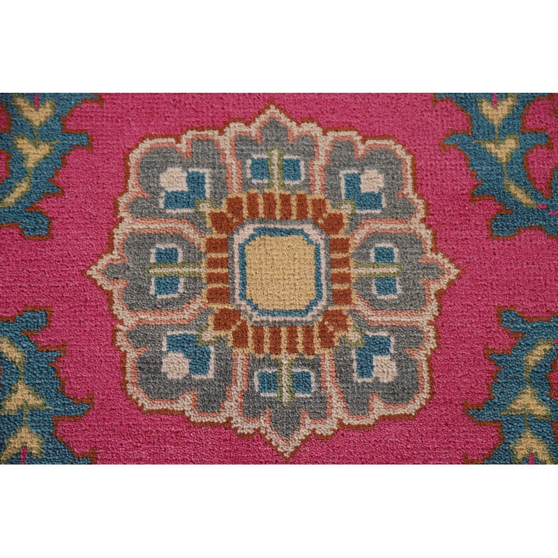 Tapis oriental traditionnel All-Over rose 10 x 14 po