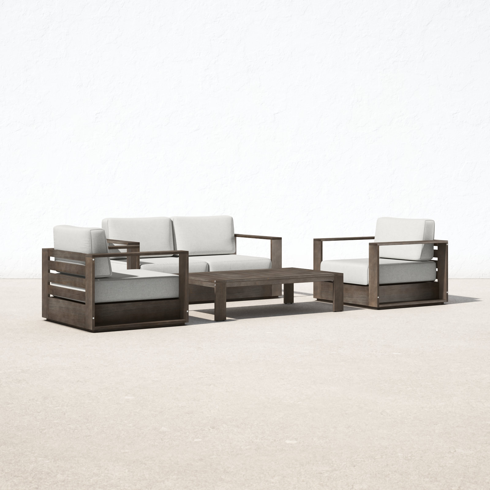 Harbor Eucalyptus 4 - Person Patio Conversation Set with Cushions
