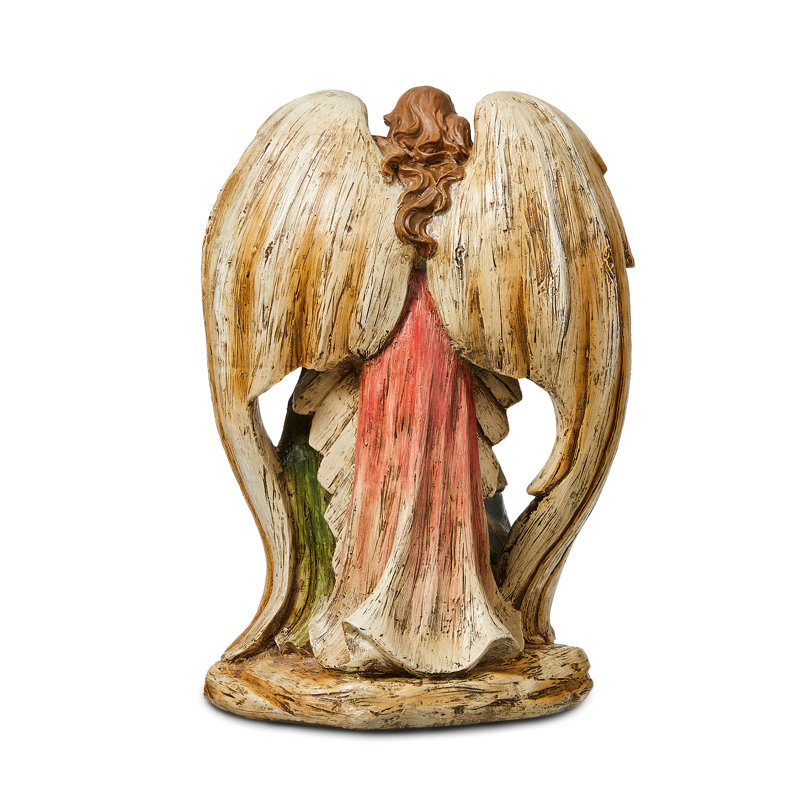 Hand-Painted Weathered Resin Nativity Scene Figurine