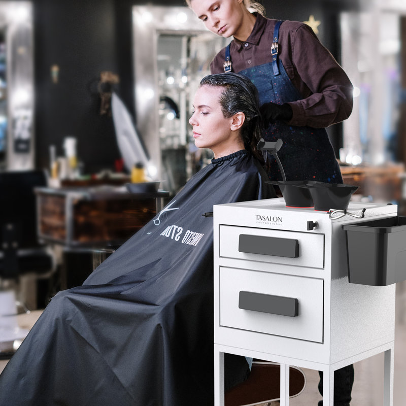 Chariot utilitaire multifonctionnel avec tiroir verrouillable TASALON, Blanc