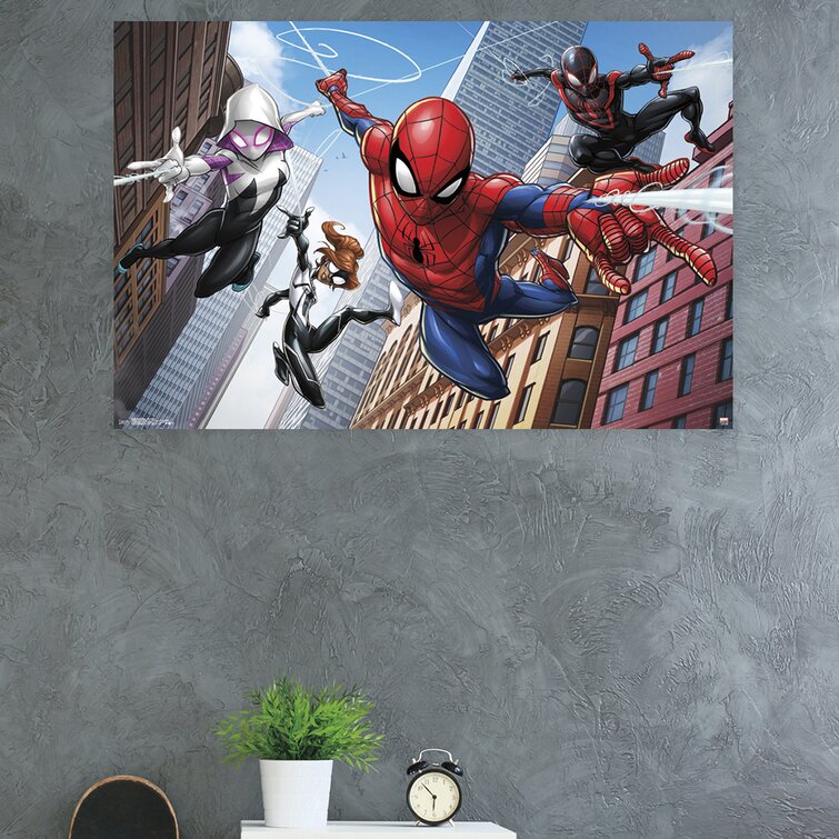 Disney Marvel Movie Superhero Wall Art Poster SpiderMan Iron Man Simple  Home Decor Canvas Painting Mural Pictures Print Artwork