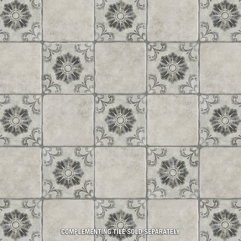 Costa 8" x 8" Ceramic Patterned Wall & Floor Tile