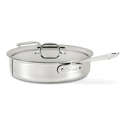 D3® Stainless Steel Saute Pan with Lid
