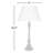 Amice 2 Light Table Lamp With Oil Rubbed Bronze Finish And White Shade