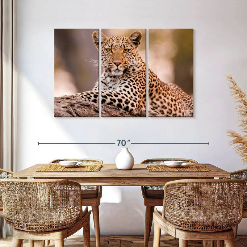 Brampt Botswana Leopard, 36" H x 57" W