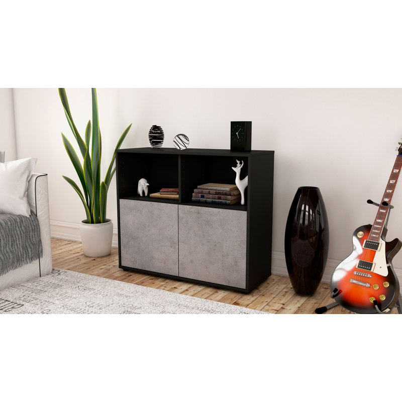 Raleigh 92cm Sideboard, Anthracite/Concrete