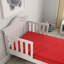Matelas simple rouge de 5 po, barrière hydrofuge, mousse à mémoire de forme pour un sommeil personnel, matelas de base stable à haute densité avec garde-corps, confort adapté au corps, développement en croissance