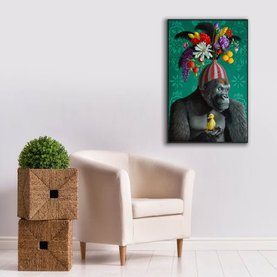 Art mural épique «Peanut and the Duck» par Heather Gauthier, 26 po x 40 po