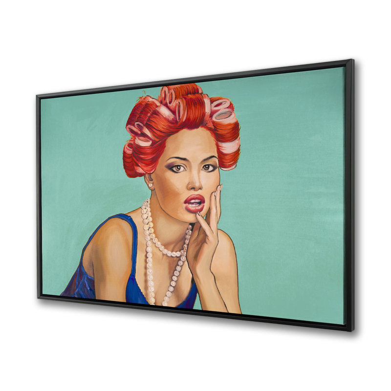 Pin up Girl with Curler